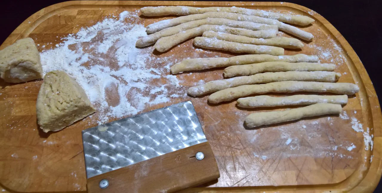gnocchi di pane in crema di formaggio